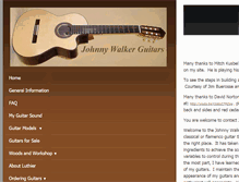 Tablet Screenshot of johnnywalkerguitars.com